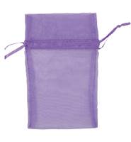 PURPLE ORAGANZA DRAWSTRING BAGS 27240-BX